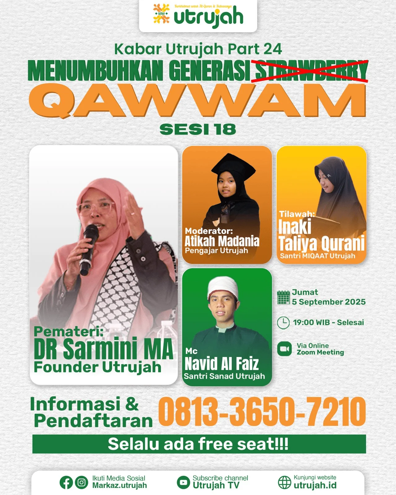 Menumbuhkan Generasi Qawwâm – Kajian Bareng Utrujah Online Part 24