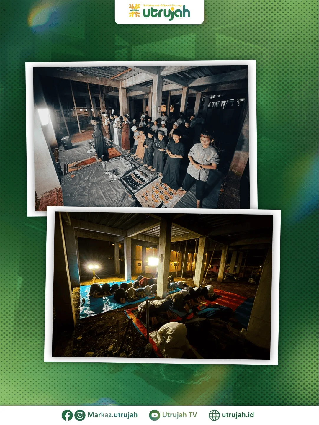 Pengecoran lantai 3 Masjid Utrujah – Proses Pembangunan Masjid Utrujah