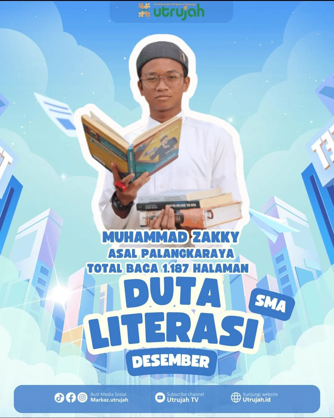 Duta Literasi Utrujah Desember – Membaca Membuka Dunia